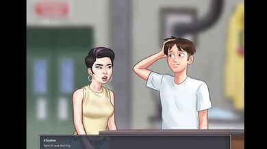 Summertime Saga - Beautiful Russian woman has amazing sex with a huge cock (Khadne)