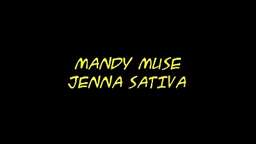 Jenna Sativa and Mandy Muse Strap On Wildly