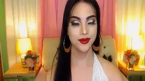 Pretty Tranny Darling Masturbating On Webcam