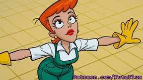 Futanari Dexter's Mother - Masturbating, Cumshots, Self Sucking, more!