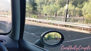 Outdoor Hand Job into Vehicle Park - CumDailyCouple