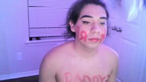 self humiliation slut deepthroat trans sissy training solo fucking latina toys
