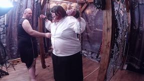 Part 1:- Lanista Bear &amp; Domina Satana take Stephnie_NIcole TV in the dungeon