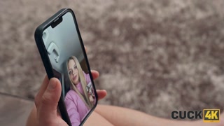 CUCK4K. My tight pussy couldn't resist this hot jerk