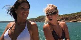 Lesbian beach sex