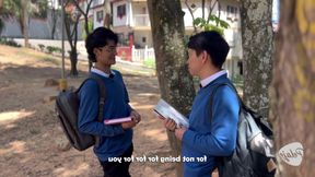 My Friend Helps Me with the Exam and I Fuck Him as a Thank You