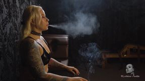 Smoking Anette and swirling puffs FHD MP4