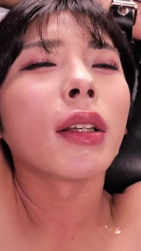 Key moment from "Matsumine Kohaku - Deepthroat Training! Massive Swallowing! A Perverted Circle Of Trans Lovers."