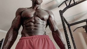 Hairy Dick BBC Hallelujah Johnson Masturbating solo close up