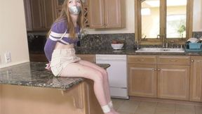 Super-Cute Myra Moans is Always Up For Adventure - Even if It Means Being Tied Up and Gagged! 4K Video
