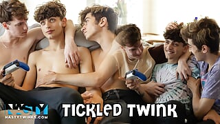 NastyTwinks - Tickled Twink - Zayne Bright Doesn&#039;t Want to Give Up Controller, Donavin and Jayden Tickle and Fuck to Make Him