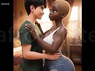 Hot African Ebony Big Booty Big Boobs Village Maiden Seduced Banged Raw By Impressive Big Weenie Prince
