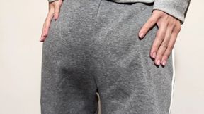 Stepbrother cums in my panties and I will wear them at the gym