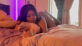 BBW ebony shemale ass eaten and hammered hard