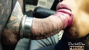 Horny Queen Dea Hungry for Huge Cock in Passionate Blowjob...