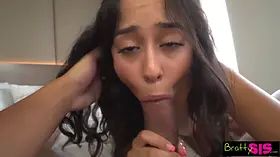 "Help Me Start My Fan Page" Boss Babe Dania Vega Tells Stepbro While Stroking His Dick