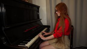 bad redhead pianist gets hard sex. megan murkovski.