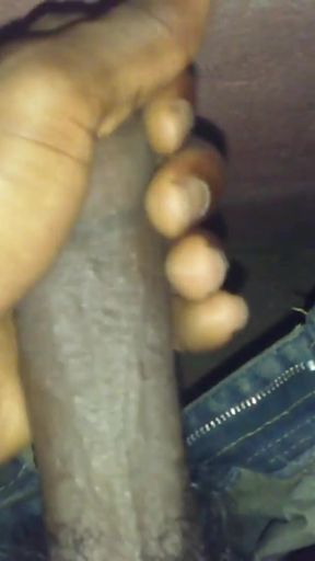 Memorable moment from "Tgirl masturbating in the jeans again"