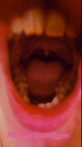 Yawning with saliva