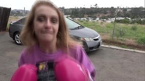 She is sexy in Boxing Gloves