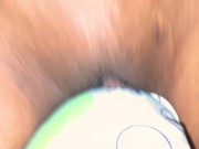 Big clit bitch humping on her pillow