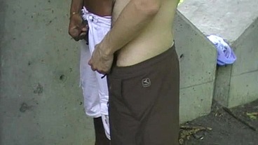 192 ebony twink fucked outdoor by young bootballer