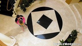 Watch Maxim Law get drilled while her blonde voyeur is watching in hardcore action