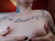 Whispering, Teasing, Titty Fucking, Hairy FTM, Oil