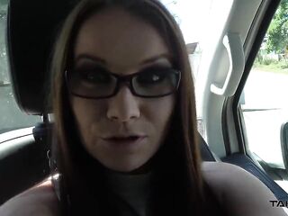 Wendy enjoys with legs widen and a hard shaft in her vagina