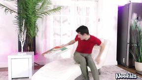 Slutty Tina gets pounded by pizza delivery dude, NOOKIES galore!