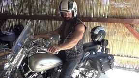 behind the scenes of regina gold on motorcycle (1080)