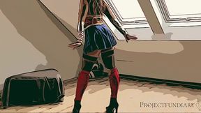 European Wonder Woman Cosplay Gets Slutty & Homemade