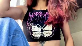 Redhead Marlboro Red Tease - Deep Inhales, Thick Smoke Clouds