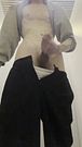 twink cums in an airport restroom
