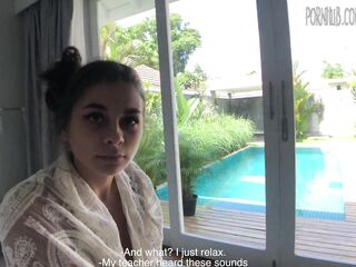 The Stepmother Stopped the Online Lesson with the Stepson and Fucked him