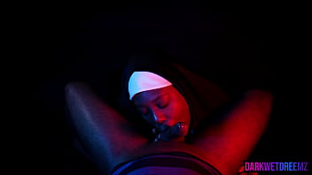 Curvy ebony BBW rides cock in Halloween costumes