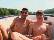 CZECH HUNTER 441 -  Two Skinny Twinks Agree To Have A 3way On A Boat