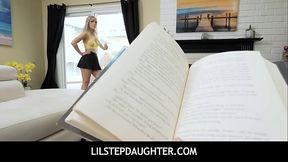 LilStepDaughter  -  Hot stepdaughter Jamie Jett blows hard cock