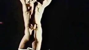 Vintage Guys Flexing After Blowjobs Before Cumming Hard