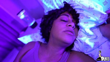 Cute Innocent Latina Curly Rican gets fucked HARD by The PURGER