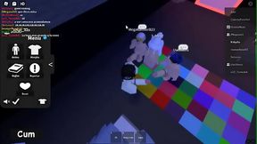 Roblox - Comenz&oacute_ con una discusi&oacute_n en el futbol y termino en orgia cachonda
