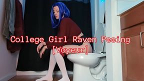 College Girl Raven Sage Eldritch Peeing [Voyeur] SD