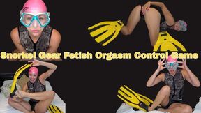 Snorkel Gear Fetish Orgasm Control Game - MOV