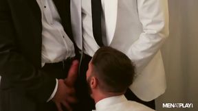 Manuel Skye, Diego Reyes And Dani Robles In Threeway Celebration