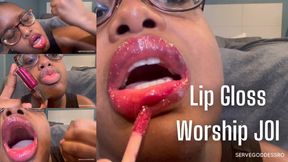 Sensual Lip Gloss Worship JOI - Royal Ro ebony lips jerk off instruction hd mp4 1080p