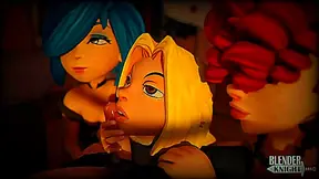 Muscle-Bound Males Collide in Steamy 3D Gay Erotica