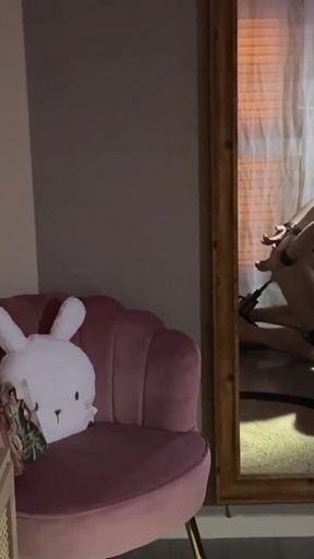 French Pegging - Femdom: Whipping, Fucking Machine, and Blowjob Under Control