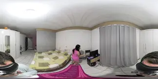 Lonely wifey fools husband with big booties and massive cock