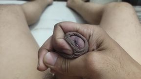 Big Dick Cumshots at Home Hot Indian Man Masturbating at Home