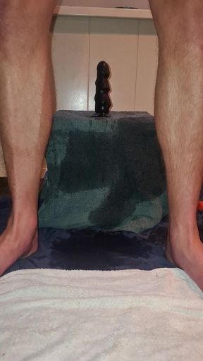 Hot Solo Male Riding His Dildo in the Morning